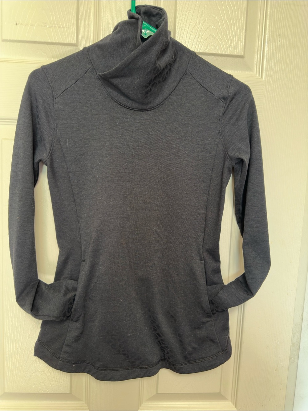CALIA by Carrie Underwood Charcoal Gray Funnel Neck Pullover